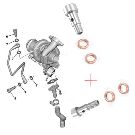 Vis Banjos Joints Tuyau Alimentation Huile Turbo Hdi