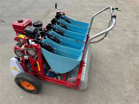 3 Rows Auto Walking Garlic Planting Seeder Hand Push Seeder And