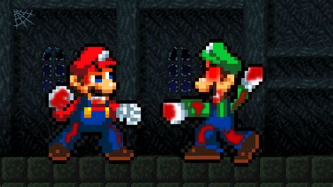 Art Trade - Mario vs. Evil Luigi by AsylusGoji91 on DeviantArt