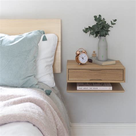 Oak Floating Bedside Table Urbansize Bedroom Interior Bedroom Furniture Home Furniture