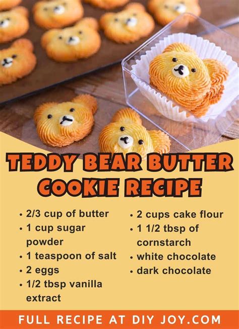 Teddy Bear Butter Cookie Recipe