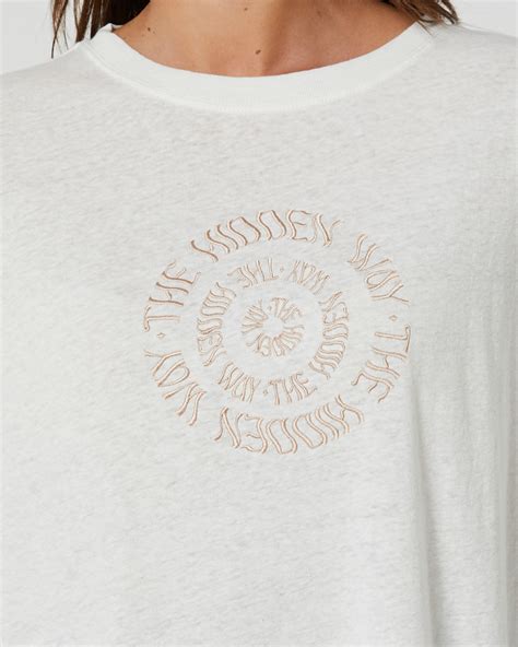 The Hidden Way Savasti Front Spiral Bf Tee - White | SurfStitch