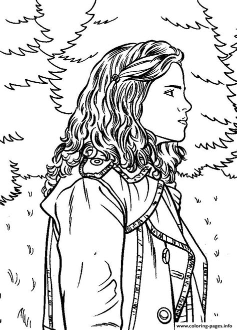 Harry Potters Hermione Coloring Page Printable