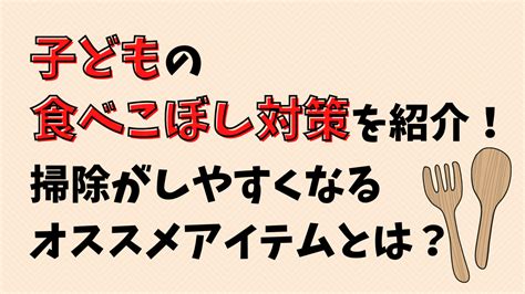 子どもの食べこぼし対策とアイテムを紹介掃除しやすければ困らない 子育てジグザグノート