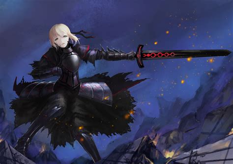 Excalibur Saber Alter Hd Warrior Wallpaper