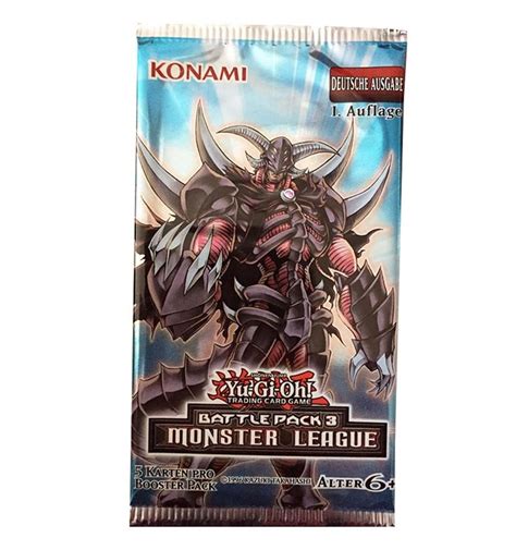 Настольная игра Yu Gi Oh Бустер Battle Pack 3 Monster League на