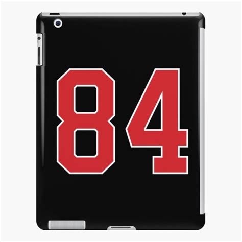 Sports Number 84 Red Black Color Lucky Sport Eighty Four Ipad Case