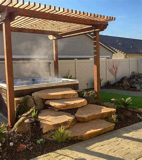 Backyard Hot Tub And Swim Spa Ideas