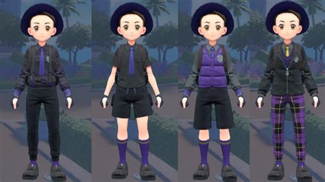 SV Dark Outfits LayeredFS Pokemon Scarlet Violet Mods