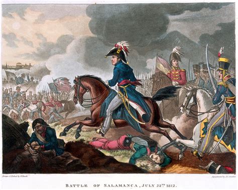 Battle Of Salamanca 22nd July 1812 Wellington In The Midst Of The