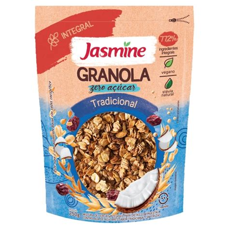 Granola Tradicional Zero Açúcar Jasmine Pouch 250g Vitália Empório Lago