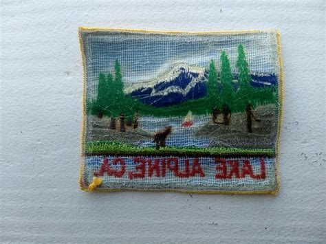 Vintage Lake Alpine Ca Ski Resort Town Patch Bear Valley Alpine County 2019460495