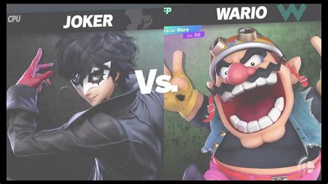 Super Smash Bros Ultimate Amiibo Fights Request Joker Vs Wario