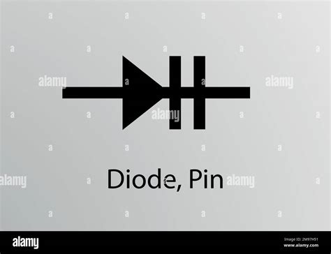 Símbolo De Ingeniería De Pin De Diodo Diseño De Símbolo De Vector