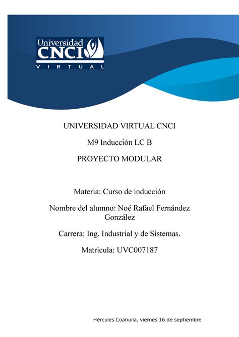 02 Proyecto Modular Curson De Induccion UNIVERSIDAD VIRTUAL CNCI M9