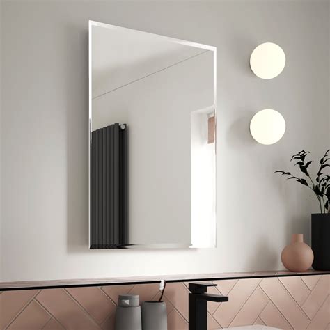 Free Shipping Fab Glass And Mirror Frameless Rectangle Beveled Wall