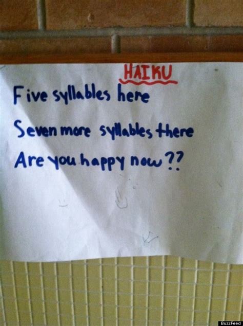 Primary School Pupils Witty Haiku Poem