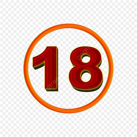 Red Number 18