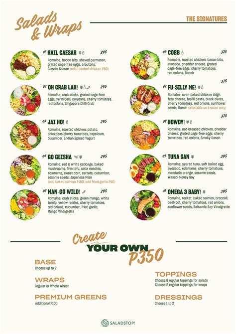 SaladStop Ayala Center Cebu Menu ClickTheCity Food Drink