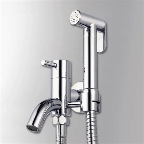 Brass Toilet Bibcock Protable Hand Held Bidet Shower Spray Gun Women