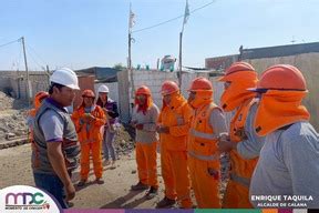 Regidores De Calana Supervisan Avance De Obra En La Asociaci N Albert