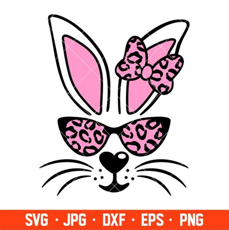 Bunny Girl With Sunglasses Svg Happy Easter Svg Easter Egg Svg Spring Svg Cricut Silhouette