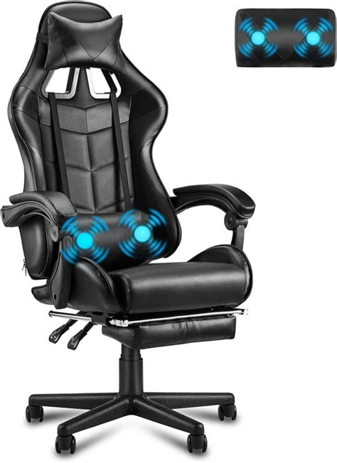 Silla Gaming Soontrans Con Masajeador Y Reposapi S Para Una Experiencia