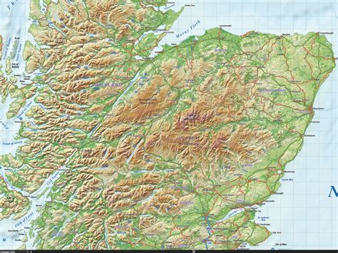 Vector Digital Map Of Scotland Political Regions Road And Rail Plus