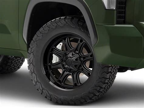 Fuel Wheels Tundra Darkstar Matte Black With Gloss Black Lip 6 Lug