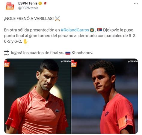 C Mo Qued Juan Pablo Varillas Vs Novak Djokovic Por Roland Garros