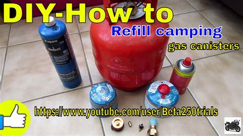 DIY How To Refill Camping Gas Canister YouTube