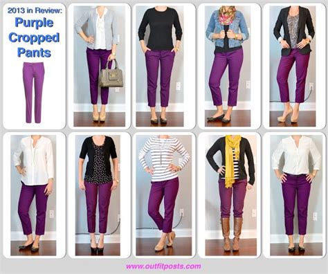 2013 In Review Outfit Posts Purple Cropped Pants Purple Shirt