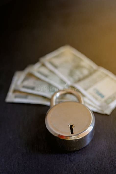 Indian Money with Lock , Money Protection Concept Stock Image - Image ...