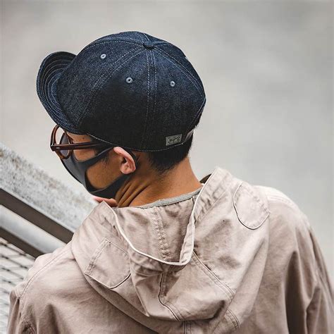 Two Colour Denim Beige Short Brimmed Cap Baseball Cap Uni Sex Man S Cap Men S Hat