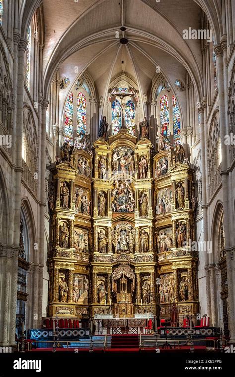 Interior De La Catedral De Burgos En Castilla Y León España