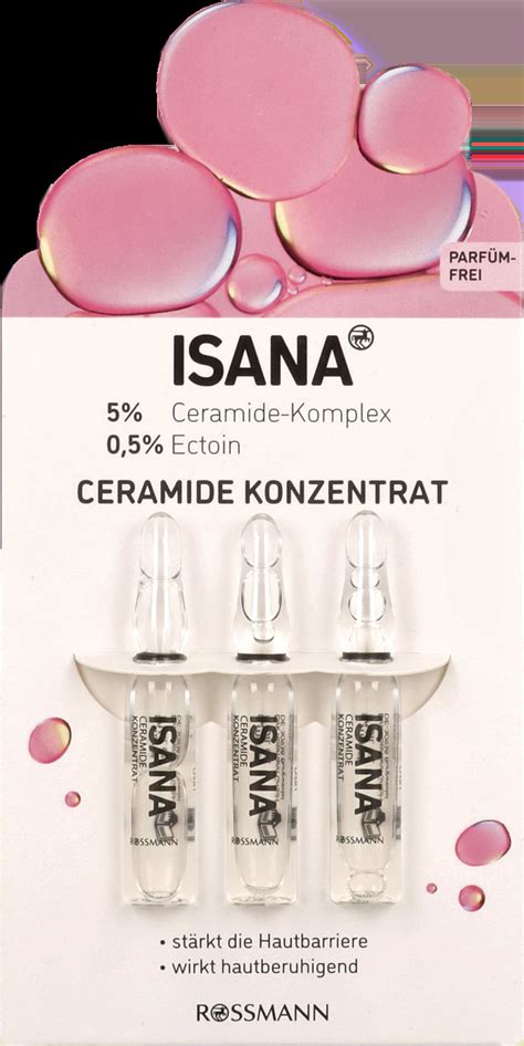 ISANA Love Your Skin ampułki do twarzy z ceramidami 6 ml