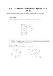 Final Review Cs Discrete Structures Spring Hw These