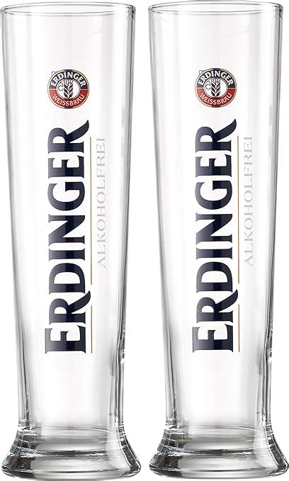 690736 Wheat Beer Glass Erdinger Alcohol Free 05 L Set Of 2