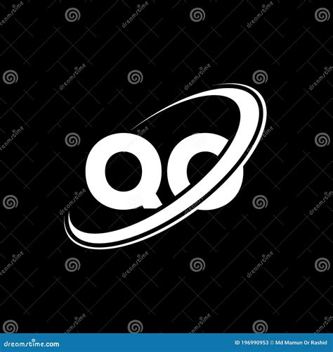 Qo Q O Letter Logo Design Initial Letter Qo Linked Circle Uppercase