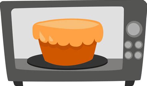 Cake In The Oven Illustration Vector On White Background 13821188