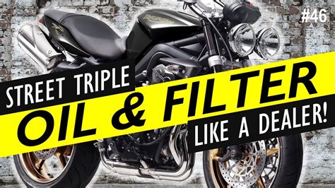 Triumph Street Triple 675 Oil Change Youtube