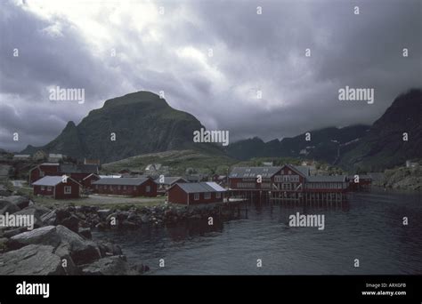 The fishing village of Å i Lofoten Norway Stock Photo - Alamy