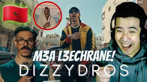 Reaction 🇲🇦 Dizzy Dros M3a L3echrane Official Music Video Youtube