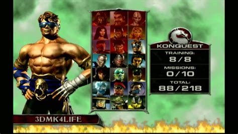 1080p Mortal Kombat Deadly Alliance Konquest Johnny Cage Training