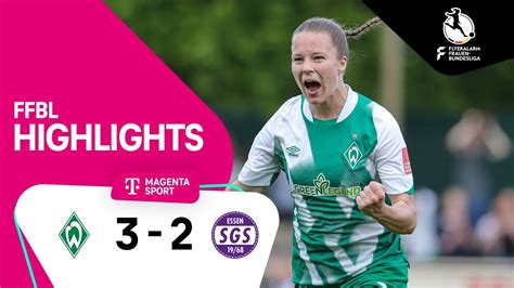 Sv Werder Bremen Sgs Essen Highlights Flyeralarm Frauen Bundesliga 2223 Youtube