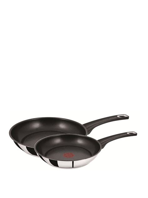 Tefal Jamie Oliver Non-Stick Frying Pans 20cm & 26cm Twin Set £39.99 ...