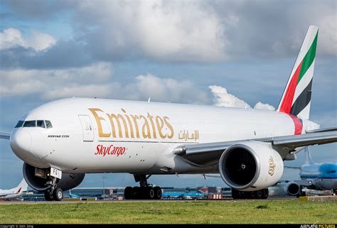 A6 EFG Emirates Sky Cargo Boeing 777F At Amsterdam Schiphol Photo