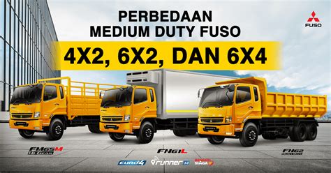 Perbedaan Truk Medium Duty Fuso 4x2 6x2 Dan 6x4 KTB Fuso