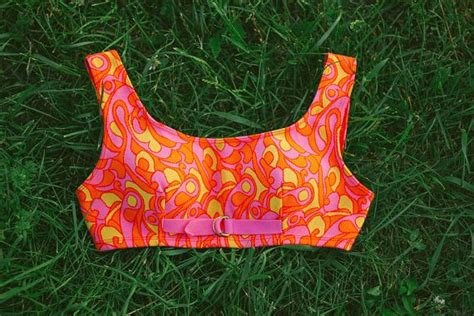 1960 S Psychedelic Bikini Top WIKI Denmark Vintage Etsy Bikini Tops Hippie Bikinis