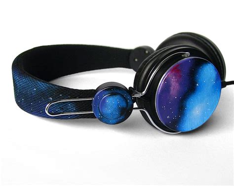 T Her These Hand Painted Galaxy Earphones 59 And Shell Tech